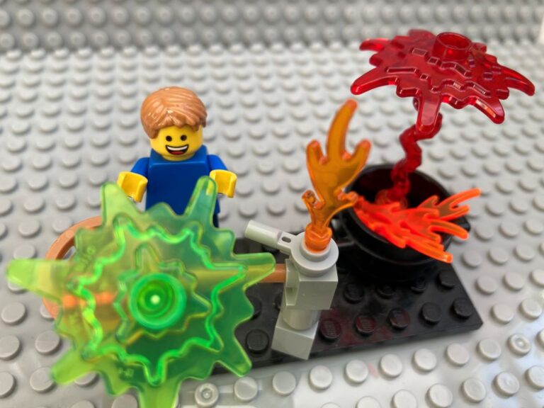 Child doing science experiments
