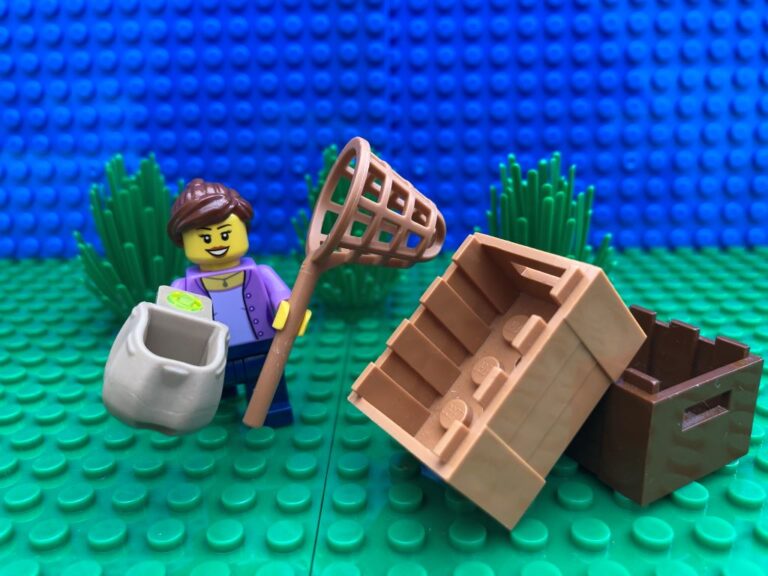 Mum bringing baskets to an Easter Egg Hunt