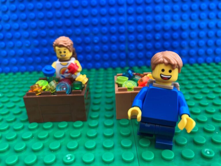 Children eating eggs after an Easter egg hunt