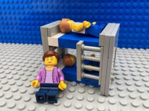 Whole family asleep after bedtime songs