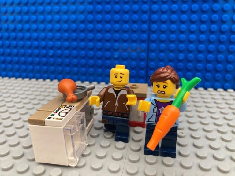 Mum and dad cooking in the kitchen
