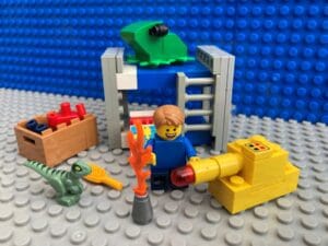 Child playing toys in their bedroom instead of getting ready for school