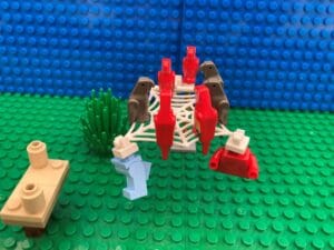 Birds covering a washing line