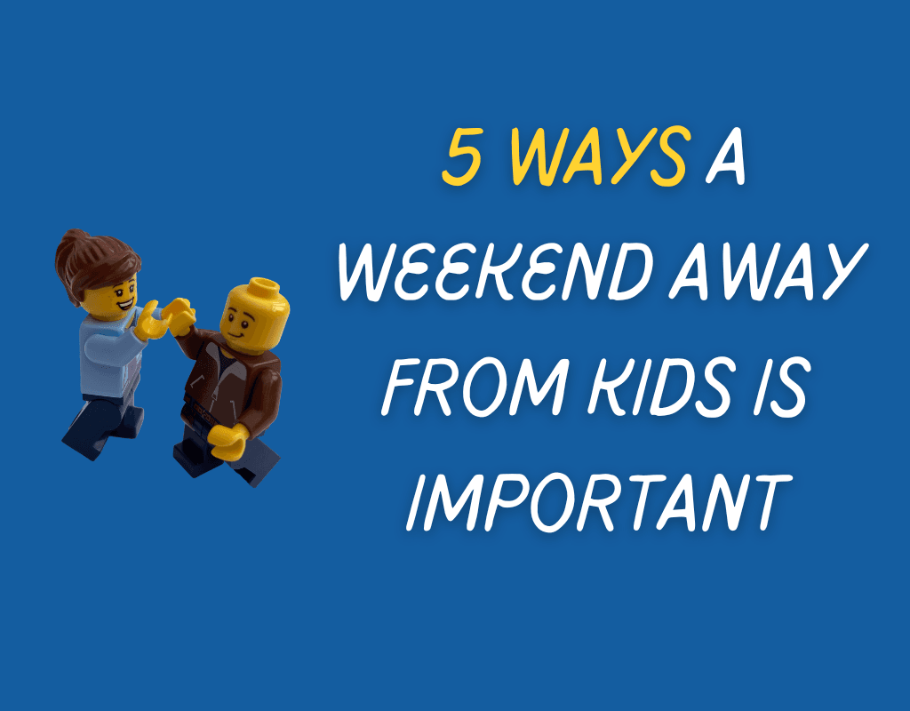 5 Ways a Weekend Away from Kids is Important. Image: parents high-fiving happily