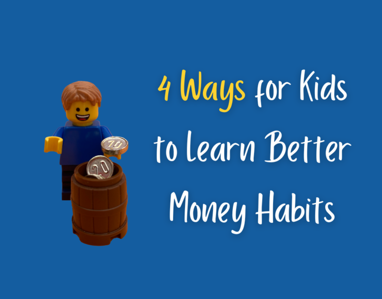 4 Ways for kids to learn better money habits. Image: child putting coins in a pot